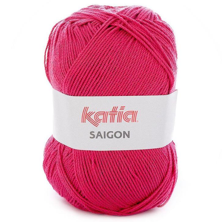 Katia Saigon - 22 fuchsia - Acryl Garen, Hobby en Vrije tijd, Breien en Haken, Ophalen of Verzenden