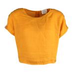 Verysimple • oranje linnen cropped top • XS (IT40), Kleding | Dames, Tops, Nieuw, Oranje, Verysimple, Maat 34 (XS) of kleiner