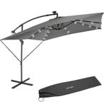 Parasol Sunna LED-zonneenergie met zwengel 2,5 x 2,5 m - lic, Verzenden, Nieuw