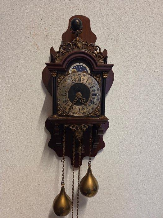 Zaandam/Zaanse klok - FHS Franz Hermle & Sohn - Hout,, Antiek en Kunst, Antiek | Klokken