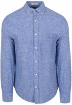 Gant Overhemd Linnen Blauw maat XL Heren, Verzenden, Nieuw, Blauw, Gant
