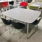 Alvito betonglazen design tafel NIEUW - 160x135 cm, Zakelijke goederen, Kantoor en Winkelinrichting | Kantoormeubilair en Inrichting