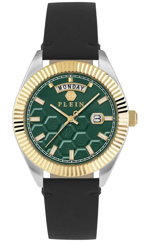 Philipp Plein PWPVA0124 Date Superlative Gent horloge, Sieraden, Tassen en Uiterlijk, Horloges | Heren, Leer, Nieuw, Staal, Overige merken