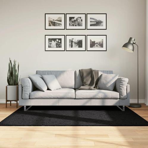 vidaXL Vloerkleed PAMPLONA shaggy hoogpolig modern 120x170, Huis en Inrichting, Stoffering | Tapijten en Kleden, Zwart, Nieuw