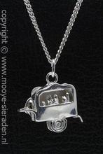 Zilveren Draaiorgel 3D ketting hanger, Verzenden, Nieuw