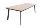GI Vigo Dining tuintafel 230x100 cm. - Light Teak look, Tuin en Terras, Tuintafels, Verzenden, Nieuw, Rond, Overige materialen