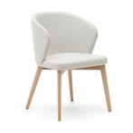 *WOONWINKEL* Kave Home Darice Stoel Massief Beukenhout Natur, Huis en Inrichting, Stoelen, Verzenden, Nieuw, Stof