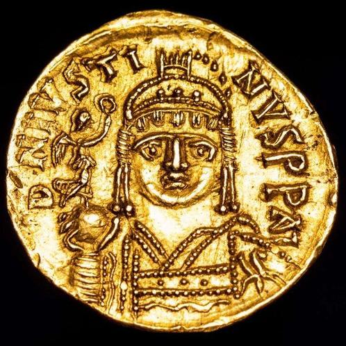 Byzantijnse Rijk. Justin II (AD 565-578). Solidus, Postzegels en Munten, Munten | Europa | Niet-Euromunten