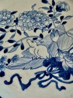 XL Blauw Wit Bord - Schotel - Zeldzaam Groot Blauw Wit Bord
