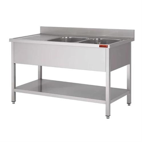 Spoeltafel met onderstel en onderblad |  1600x 700x850 mm..., Zakelijke goederen, Horeca | Meubilair en Inrichting, Verzenden