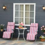 TRUUSK Ligstoel Zonneligstoel Tuinstoel 2-delig Set Met Kuss, Tuin en Terras, Overige Tuin en Terras, Verzenden, Nieuw