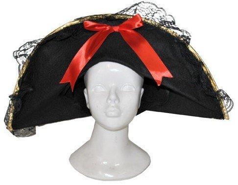 Piratenhoed Sparrow met rood lint, Hobby en Vrije tijd, Feestartikelen, Nieuw, Ophalen of Verzenden