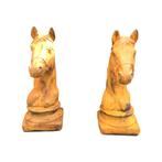 Paardenhoofden - stenen beeld - 50 cm - oxide - set van 2, Ophalen of Verzenden, Nieuw