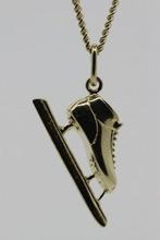 Gouden Noren schaats ketting hanger, Verzenden, Nieuw