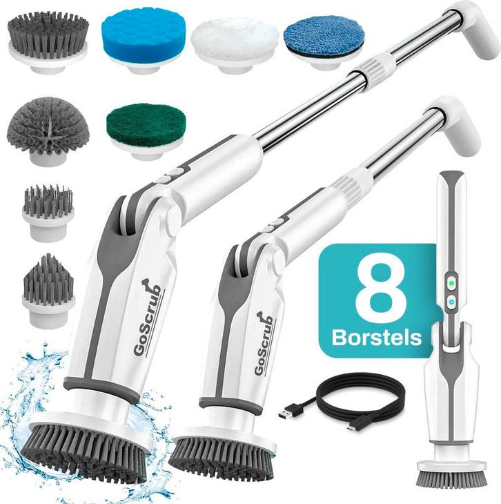 GoScrub® Elektrische Schoonmaakborstel – Cleaning Hero V1 –, Witgoed en Apparatuur, Overige Witgoed en Apparatuur, Nieuw, Verzenden