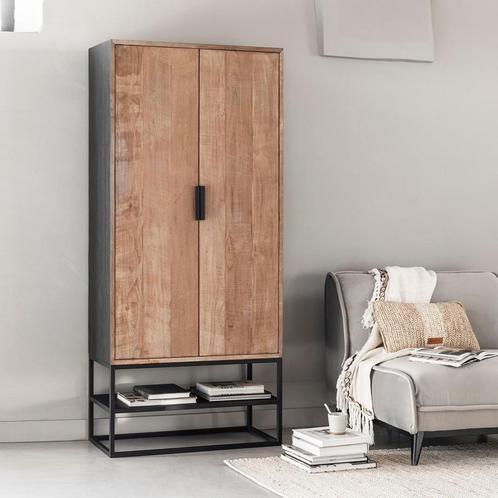*WOONWINKEL* DTP Home Cosmo Bergkast Van Teakhout, Huis en Inrichting, Kasten | Wandmeubels, Nieuw, Verzenden