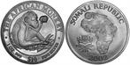 Somalische Aap 1 oz 2002 (10.000 oplage), Zilver, Losse munt, Overige landen, Verzenden