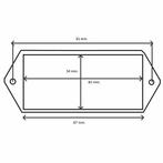 Benson Rechthoekige reflector - 100 x 40 mm - rood - 2 st..., Auto diversen, Aanhangwagen-onderdelen, Ophalen of Verzenden, Nieuw