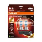 Osram Night Breaker 220 12V H11 - 2 stuks, Verzenden, Nieuw