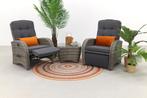 VDG Casablanca verstelbare stoel loungeset met bijzettafel -, Wicker, Nieuw, Loungeset, Verzenden