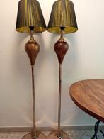 Staande lamp - Glas, Metaal - Twee lampen