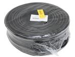 Stroomkabel rond 3x1.0 zwart - 100METER (rol), Verzenden, Nieuw