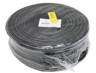 Stroomkabel rond 3x1.0 zwart - 100METER (rol), Doe-het-zelf en Verbouw, Elektra en Kabels, Nieuw, Verzenden