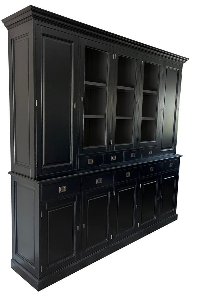 Buffetkast zwart - zwart Lelystad 265 x 235cm, Huis en Inrichting, Kasten | Buffetkasten, Ophalen of Verzenden