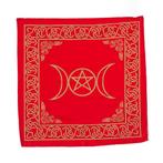 Altaarkleed Pentagram Rood (50 x 50 cm), Verzenden, Nieuw