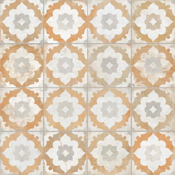 Vloertegel / wandtegel fs clay blossom 45x45cm 4 in 1, Doe-het-zelf en Verbouw, Tegels, Vloertegels, Nieuw, 10 m² of meer, Keramiek