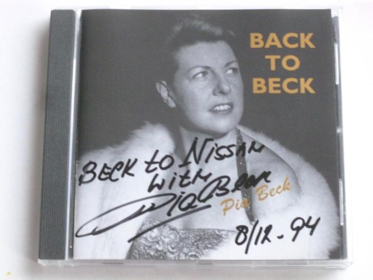 Pia Beck - Back to Beck (gesigneerd), Cd's en Dvd's, Cd's | Jazz en Blues, Zo goed als nieuw, Verzenden
