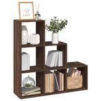 vidaXL Kamerscherm / boekenkast 3-laags 99x29x99 cm hout, Huis en Inrichting, Verzenden, Nieuw, Overige houtsoorten