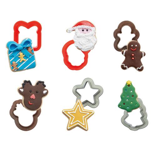 Koekjes Uitstekerset Kerst 6-delig, Hobby en Vrije tijd, Taarten en Cupcakes maken, Nieuw, Verzenden