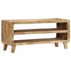 vidaXL Tv-meubel 105x46x32 cm massief ruw mangohout, Huis en Inrichting, Woonaccessoires | Cd- en Dvd-rekken, Verzenden, Nieuw