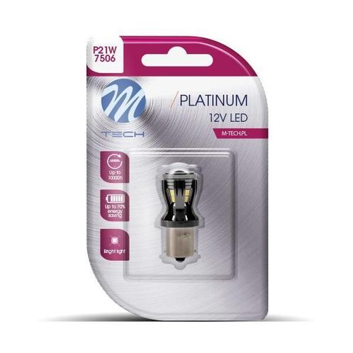 LED P21W 12V - Platinum - Canbus - 14x Leds - Wit - Enkel, Auto-onderdelen, Verlichting, Nieuw, Alfa Romeo, Amerikaanse onderdelen