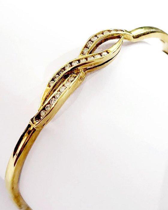 Armband - 18 karaat Geel goud - 0.57ct. tw. Diamant, Sieraden, Tassen en Uiterlijk, Armbanden