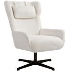 Stoel - Gestoffeerde fauteuil - Draaivoet - Crème, Huis en Inrichting, Fauteuils, Ophalen of Verzenden, Nieuw, Stof, Modern