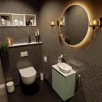 MONDIAZ FOWY toiletmeubel 40cm kleur army. Waskom positie, Ophalen of Verzenden, Nieuw, Bad