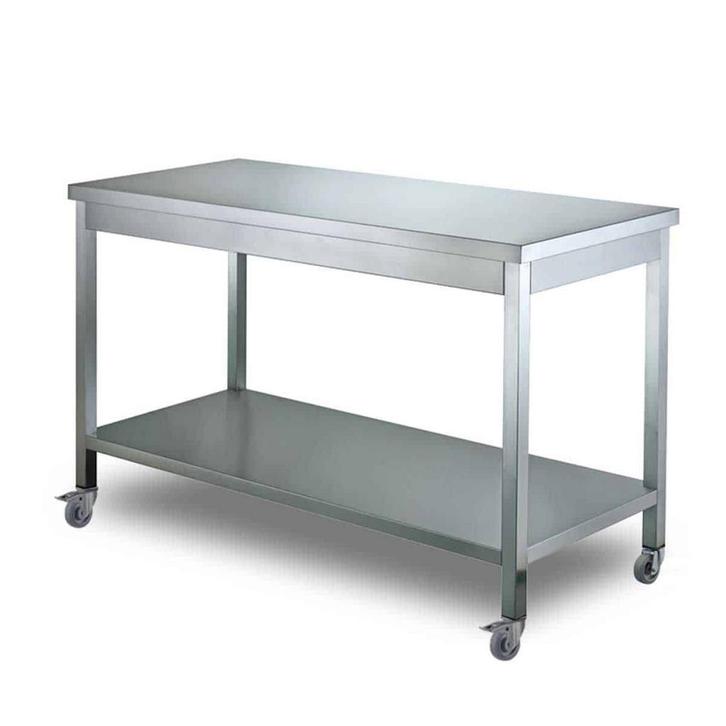 HCB Basic-line Werktafel - met onderschap - 140 x 70 x 85 cm, Zakelijke goederen, Horeca | Keukenapparatuur, Nieuw in verpakking