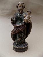 Sint Antonius Van Padua met Pelgrimshoed - Antiek - Hout -, Antiek en Kunst