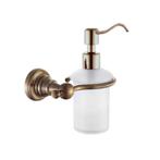 Zeepdispenser Sapho Diamond Hangend 200 ML Brons / Melkglas, Ophalen of Verzenden, Nieuw, Bad