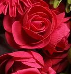 Camelia Ranonkel Rood Foambloem bundel 5 stuks, Huis en Inrichting, Ophalen of Verzenden, Nieuw