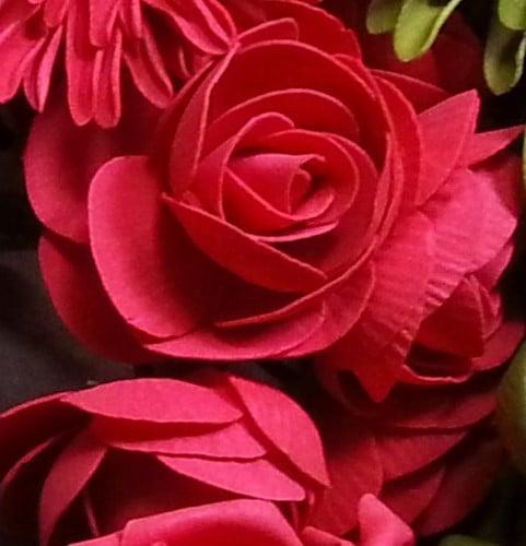 Camelia Ranonkel Rood Foambloem bundel 5 stuks, Huis en Inrichting, Woonaccessoires | Kunstplanten en Kunstbloemen, Nieuw, Ophalen of Verzenden