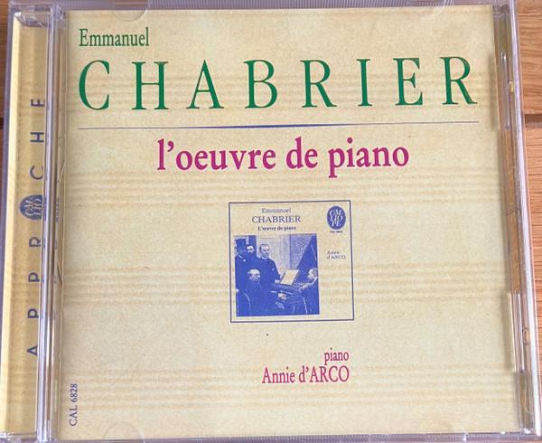cd - Emmanuel Chabrier - Annie dArco â Loeuvre De Pian, Cd's en Dvd's, Cd's | Overige Cd's, Zo goed als nieuw, Verzenden