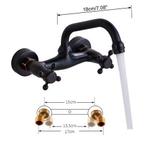 Badkamer Wandkraan Antiek Messing – 360° Draaibare Uitloop, Verzenden, Nieuw