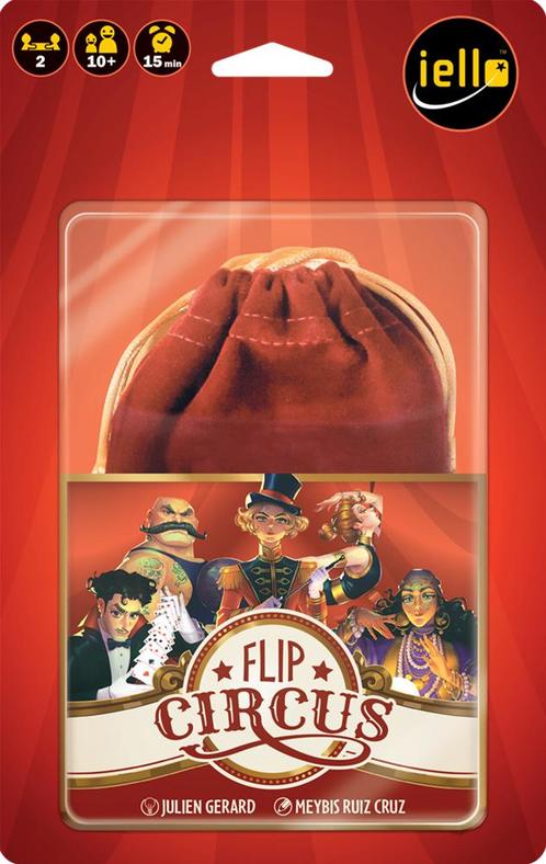 Flip Circus | Iello - Gezelschapsspellen, Hobby en Vrije tijd, Gezelschapsspellen | Bordspellen, Nieuw, Verzenden