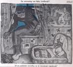 De ontvoering van baby Lindbergh op spotprent (lijst optie), Antiek en Kunst, Verzenden