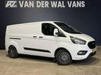 Ford Transit Custom 2.0 TDCI 131pk L2H1 Euro6 Airco | Apple, Auto's, Stof, Gebruikt, Wit, Dealer onderhouden