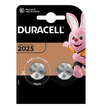 Duracell Knoopcel batterij Lithium CR2025 blister 2 beschikbaar voor biedingen