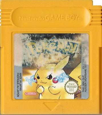 Pokemon Yellow (losse cassette) (schade aan label) (Gameboy)